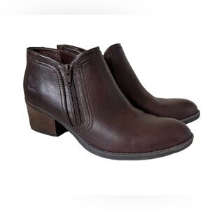 b.o.c. Born Colburn Brown Round Toe Ankle Booties - Size 8